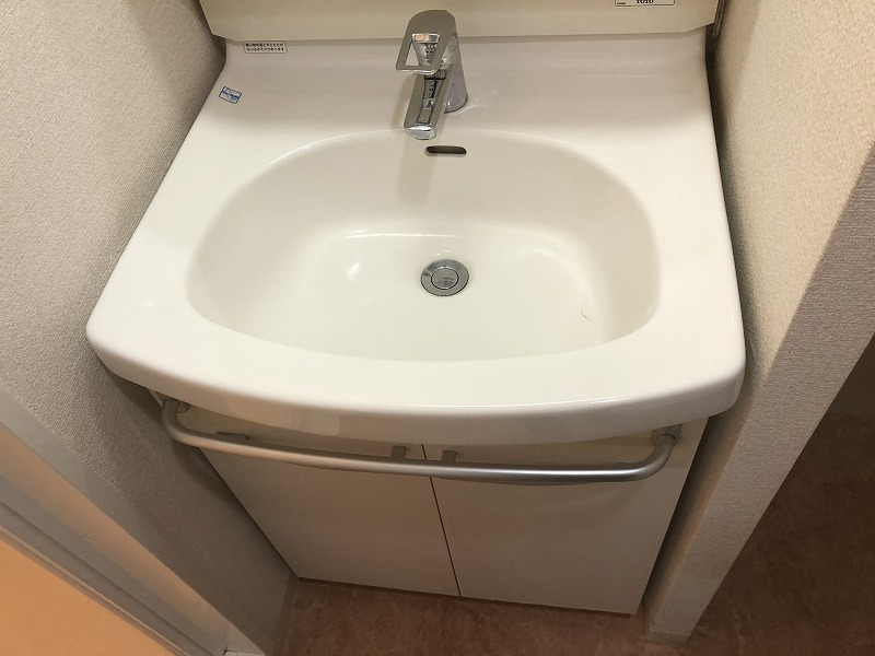洗面設備　※過去退去時のお写真です