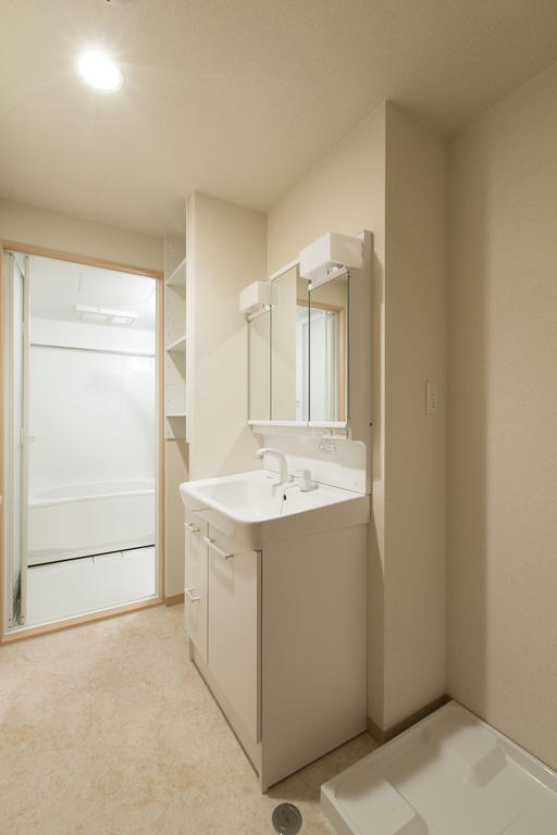 洗面設備　くもり止めコート付シャンプードレッサー有