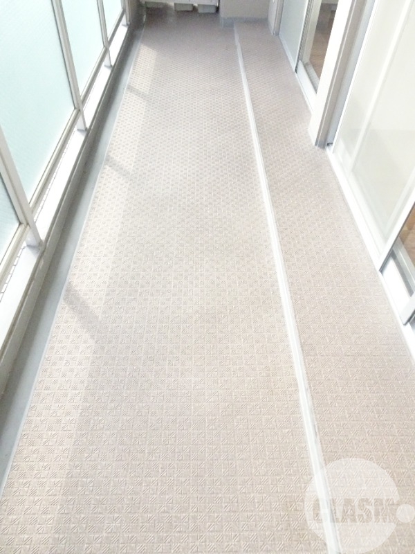 バルコニー　南向きだからお洗濯物も乾きやすい♪