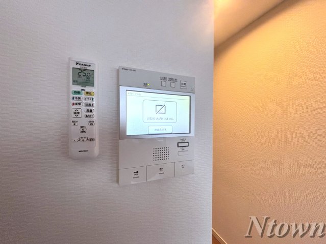 セキュリティ　モニター付きインターホンです