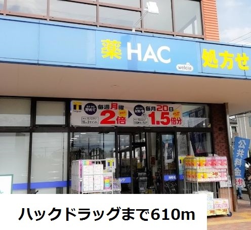 ドラックストア　ハックドラッグ海老名上今泉店（ドラッグストア）まで610m