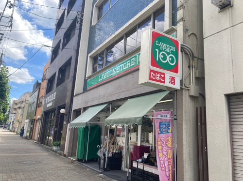コンビニ　ローソンストア100 金山店（コンビニ）まで198m