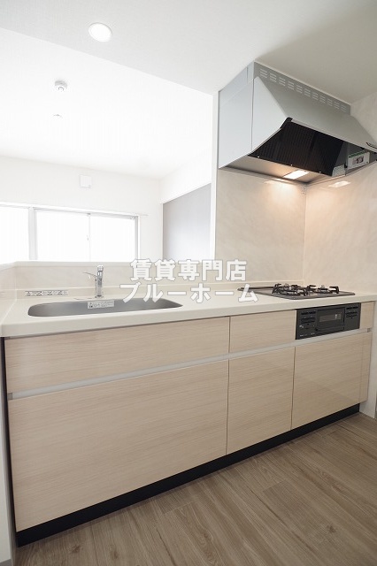 キッチン　3口コンロのカウンターキッチン！