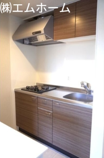 キッチン　システムキッチン　ガス２口コンロ