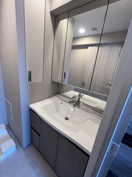 洗面設備　便利なシャンプードレッサー付き