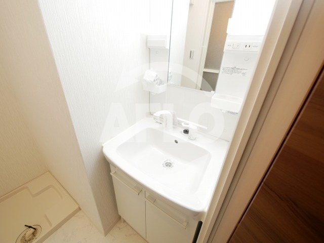 洗面設備　アールスクエア東天満　独立洗面台