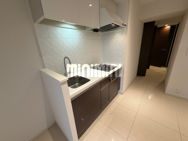 キッチン　ガスコンロ２口のシステムキッチン