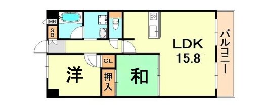 サンプラザ本山南の間取り写真