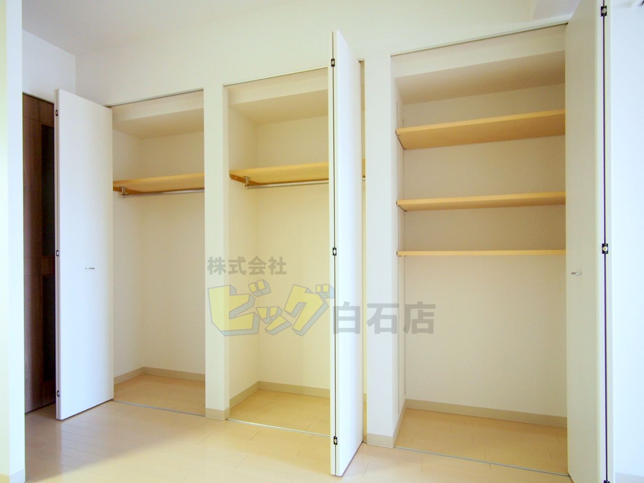 収納　広々クローゼット付きです♪