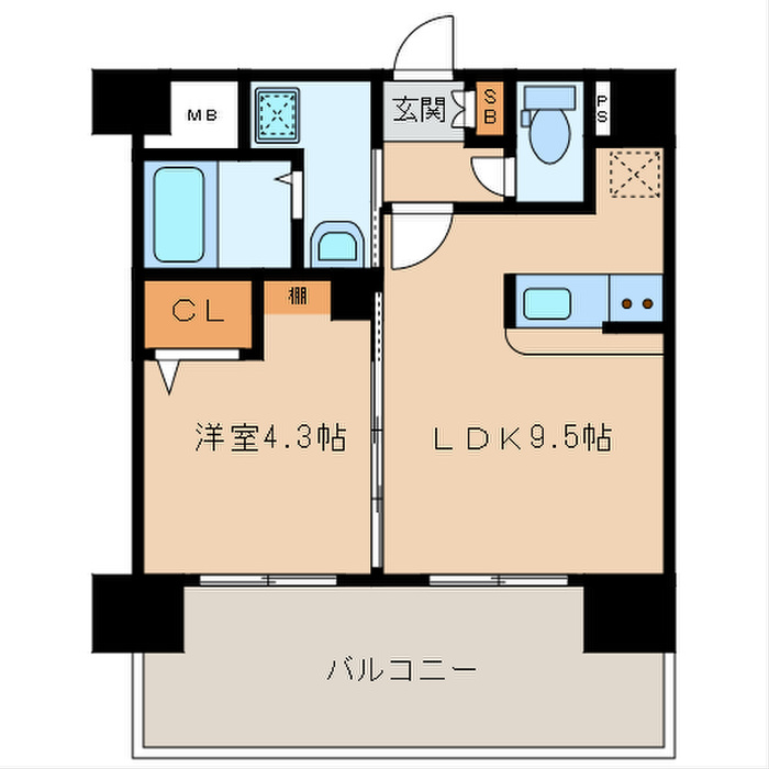 三島マンション博多駅東の間取り写真