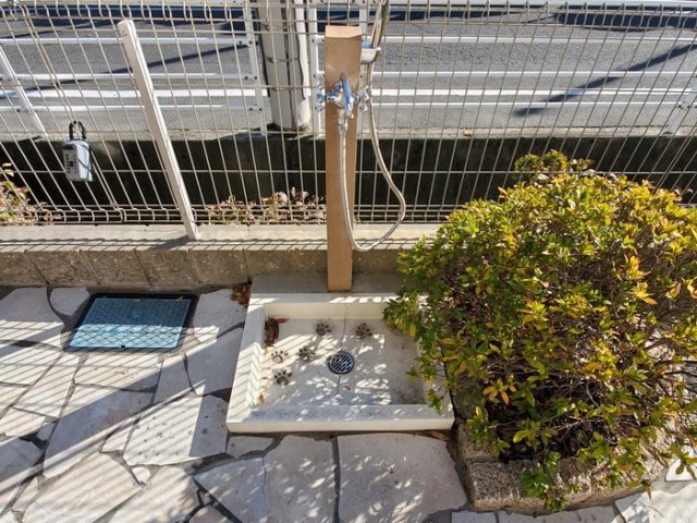 庭　ペット足洗い場