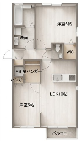 ハイムスクエア石巻双葉六番館の間取り