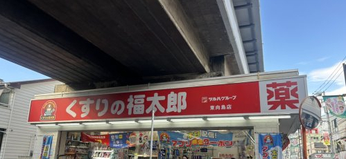 ドラックストア　くすりの福太郎東向島店（ドラッグストア）まで595m
