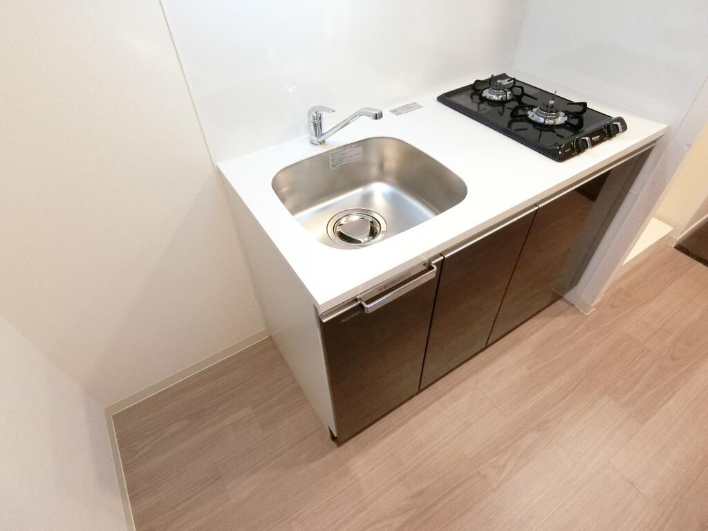 キッチン　システムキッチン２口ガスコンロ