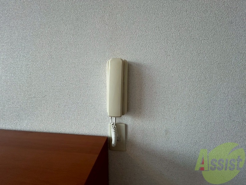 セキュリティ　インターホンは通話ができるので急な訪問があっても安心です。