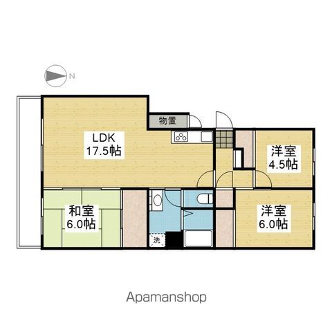 スミタスヴィレッジ古三津 1号棟の間取り写真