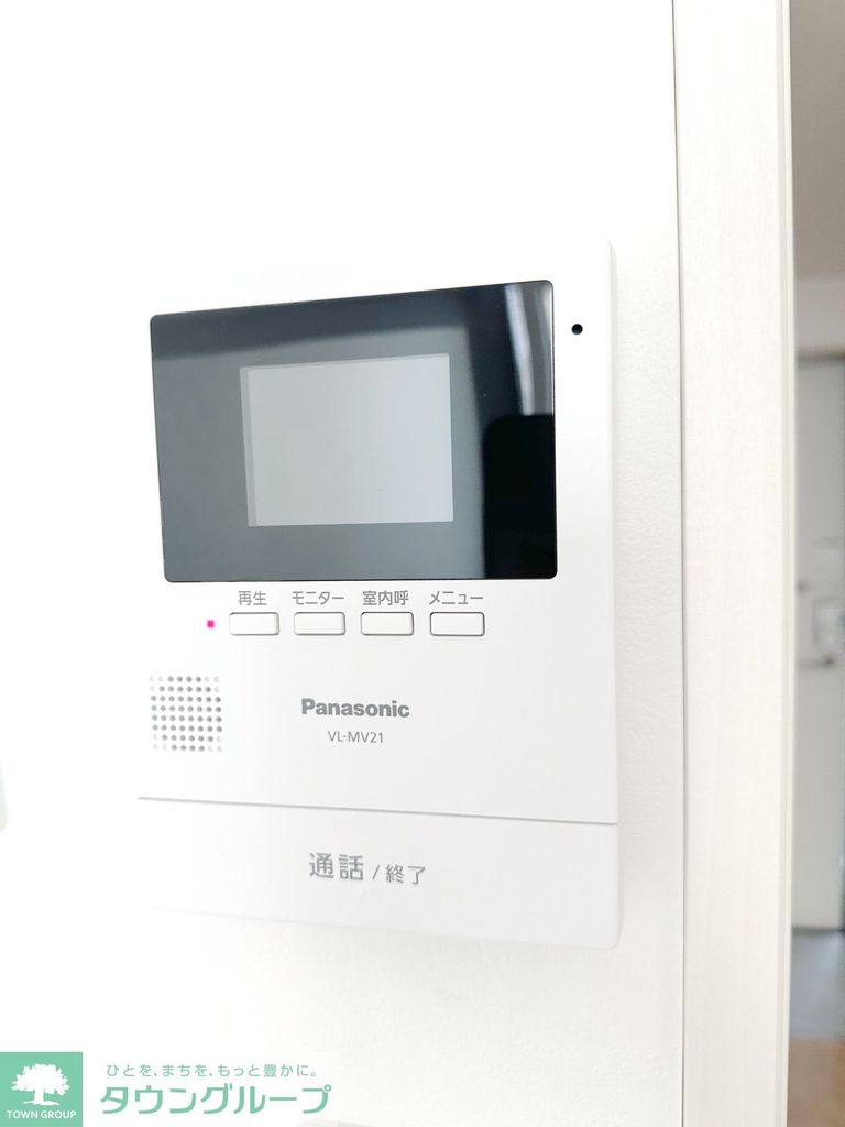セキュリティ　訪問者の確認もしっかりできます♪