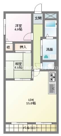 八坂1番館の間取り写真