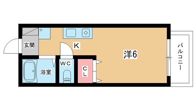 大阪モノレール本線 柴原阪大前駅 徒歩5分 2階建 築31年の間取り写真