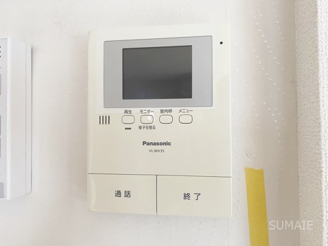 セキュリティ　モニター付きインターホンで安心！