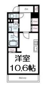 レジェンドール心斎橋EASTの間取り写真
