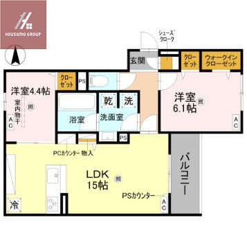 D-ROOM平野区平野西2丁目PJの間取り写真