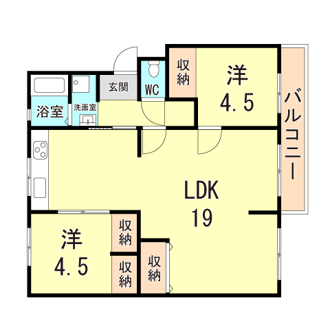 高倉台5団地23号棟の間取り写真
