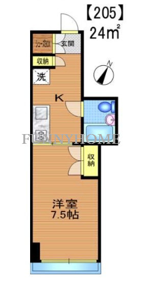 京王線 下高井戸駅 徒歩6分 4階建 築35年の間取り写真