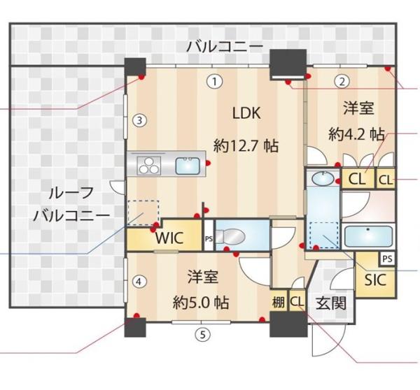 デュオステージ海老名IIの間取り写真