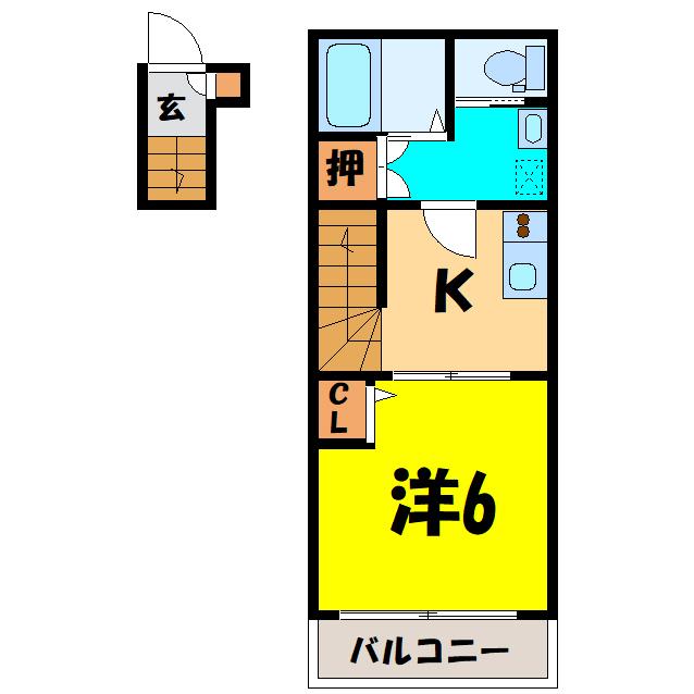 ＪＲ高崎線 深谷駅 徒歩9分 2階建 築10年の間取り写真