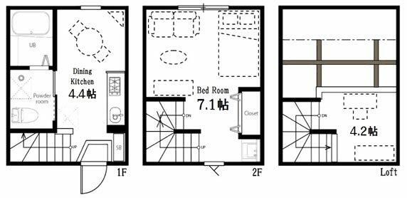 ＪＲ京浜東北線 大森駅 徒歩4分 2階建 築9年の間取り写真