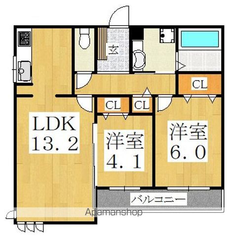 ＪＲ阪和線 鶴ケ丘駅 徒歩9分 3階建 築9年の間取り写真