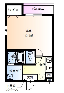 フジパレス河内花園V番館の間取り写真