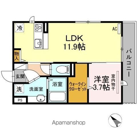 ＪＲ香椎線 須恵駅 徒歩27分 3階建 築10年の間取り写真