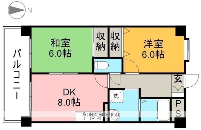 ＪＲ土讃線 入明駅 徒歩14分 3階建 築30年の間取り写真
