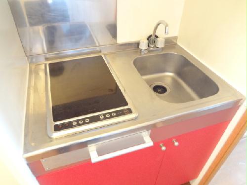 キッチン　安心安全な電気コンロ（仕様が異なる場合がございます。）