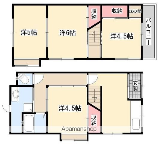 招提中町1丁目テラスの間取り写真