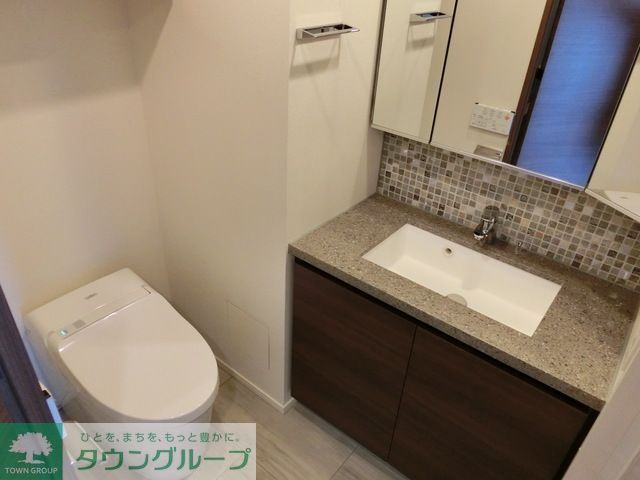 洗面設備　Cタイプ2015年3月撮影 同タイプ1004号室の写真です。