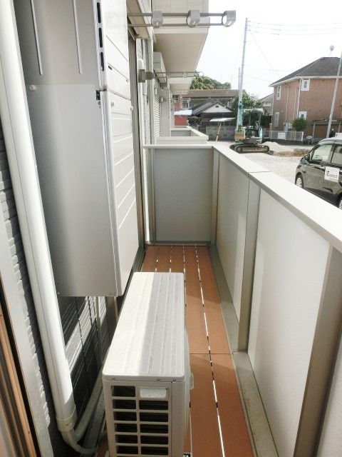 バルコニー　お洗濯物も干せるバルコニー。