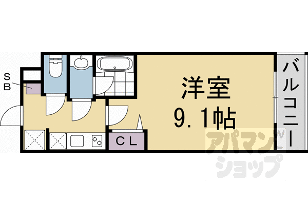 La Fite Kyoto OIKE WESTの間取り写真