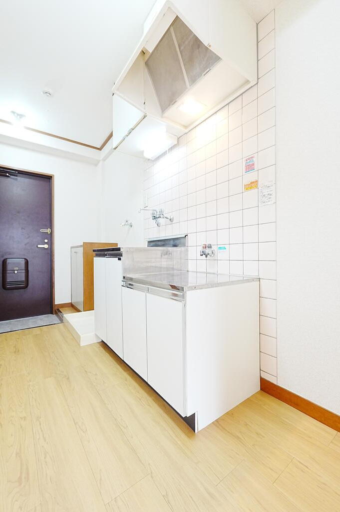 キッチン　2口ガスコンロ設置可能なキッチン