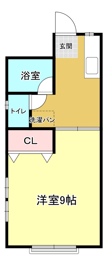 名取市手倉田のアパートの間取り