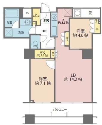 ザ・パークハウス西新宿タワー60の間取り