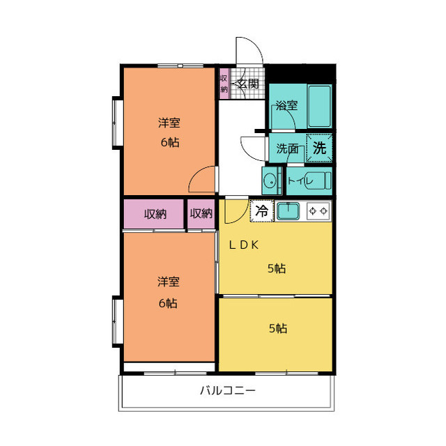 シャトー望月　Ｃの間取り