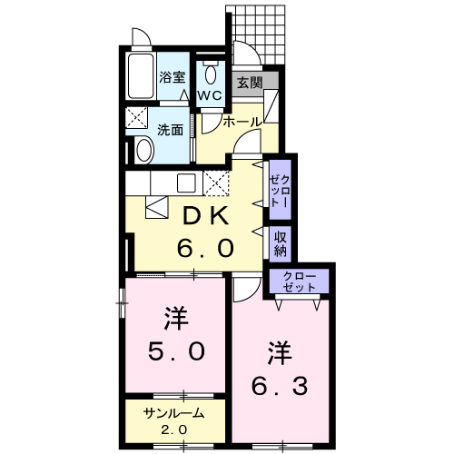 アン ファミーユIの間取り