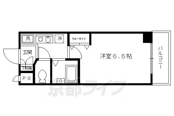 【プレサンス京都烏丸御池の間取り】