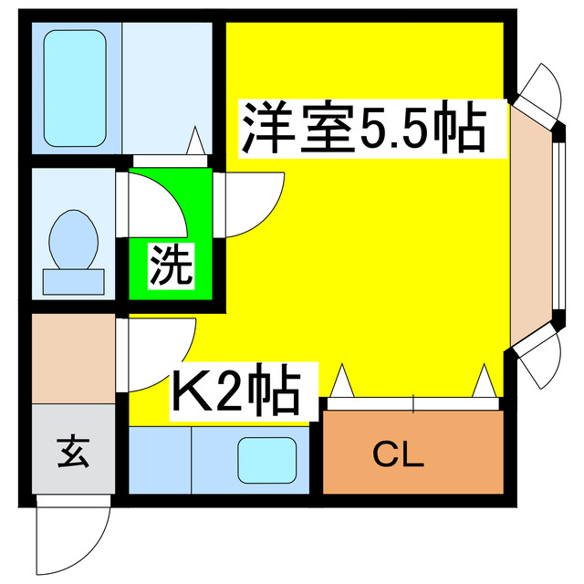 アークキャビンＦＵＪＩの間取り