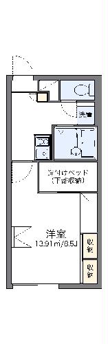 レオパレスエンレイソウの間取り