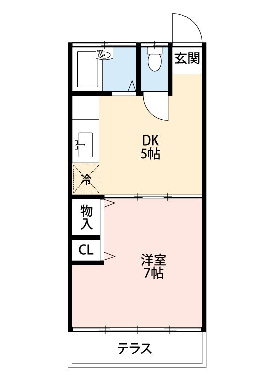 出水サンハイツの間取り