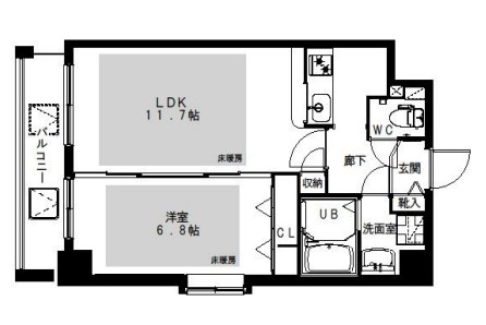 ラムール波除の間取り